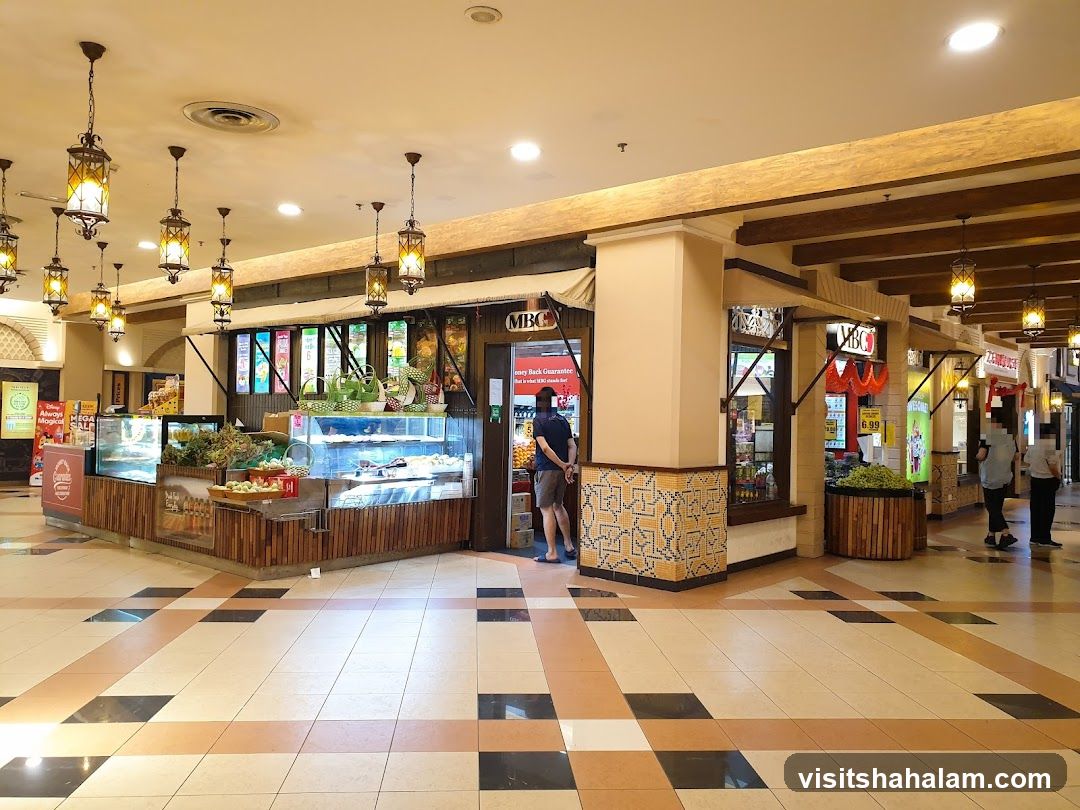 Food stalls in a mall