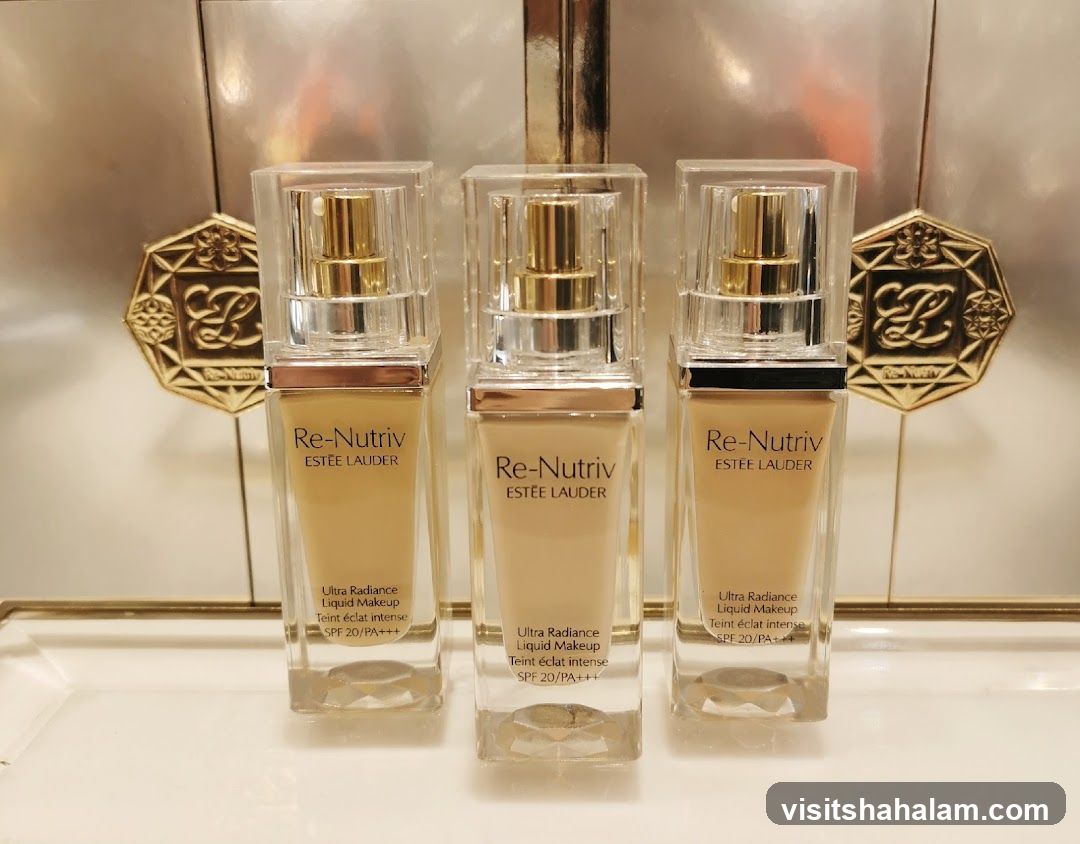 Estee Lauder Re-Nutriv Foundation Bottles