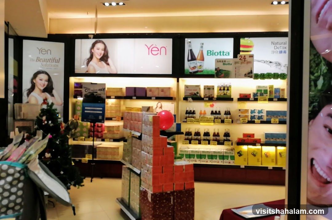 Store Interior with Beauty Products and Drinks