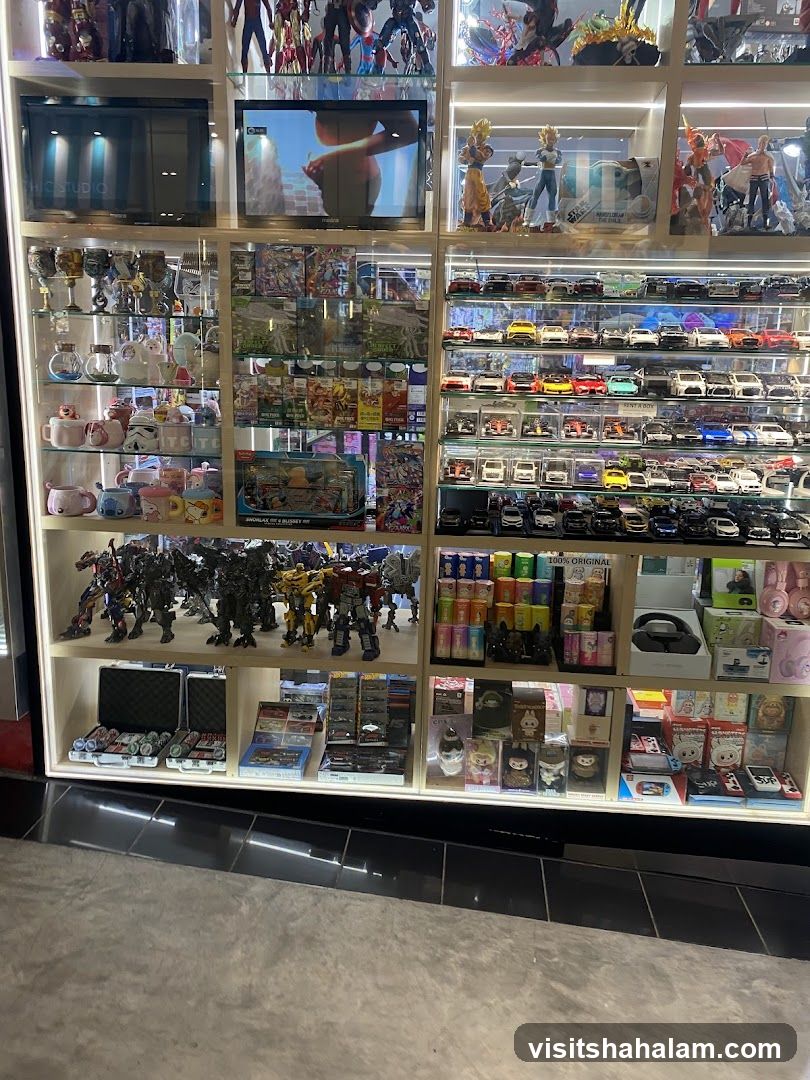 Display of Collectibles and Toys