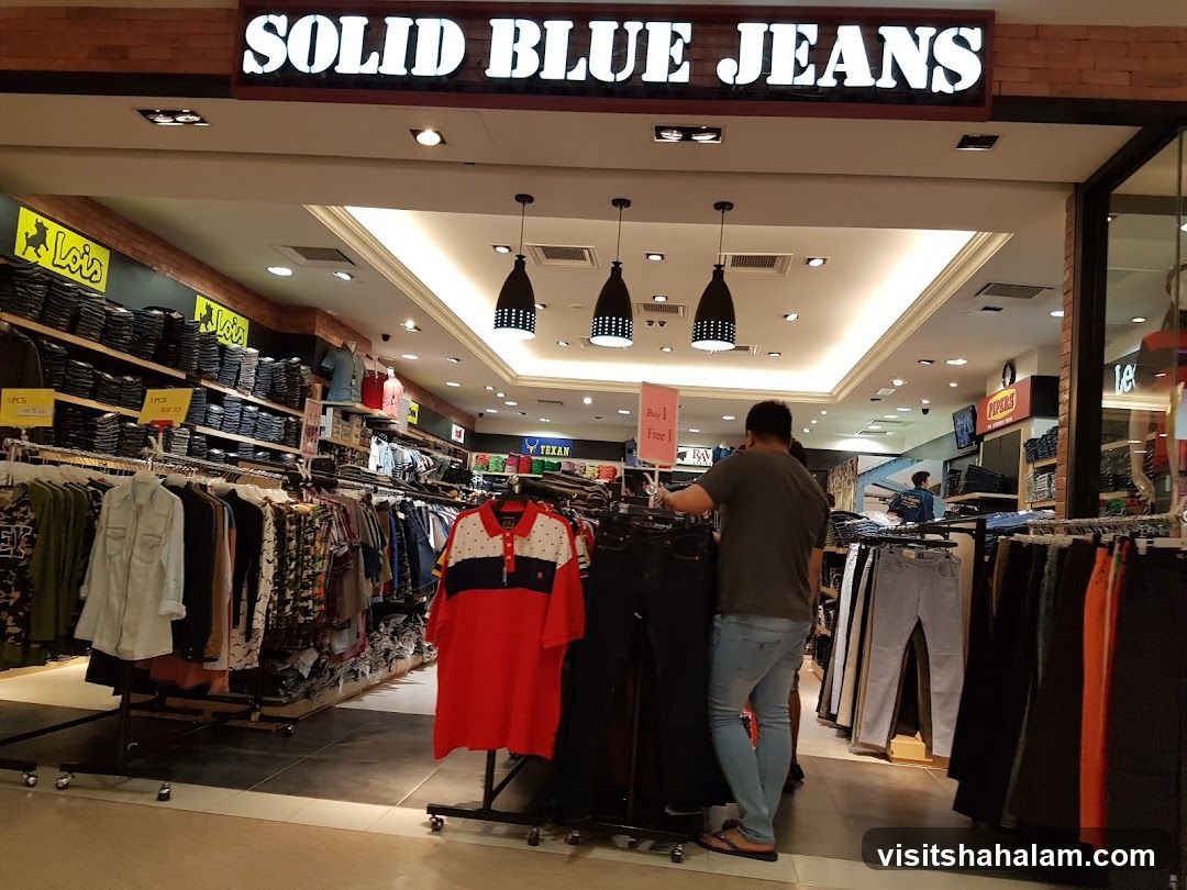 Solid Blue Jeans