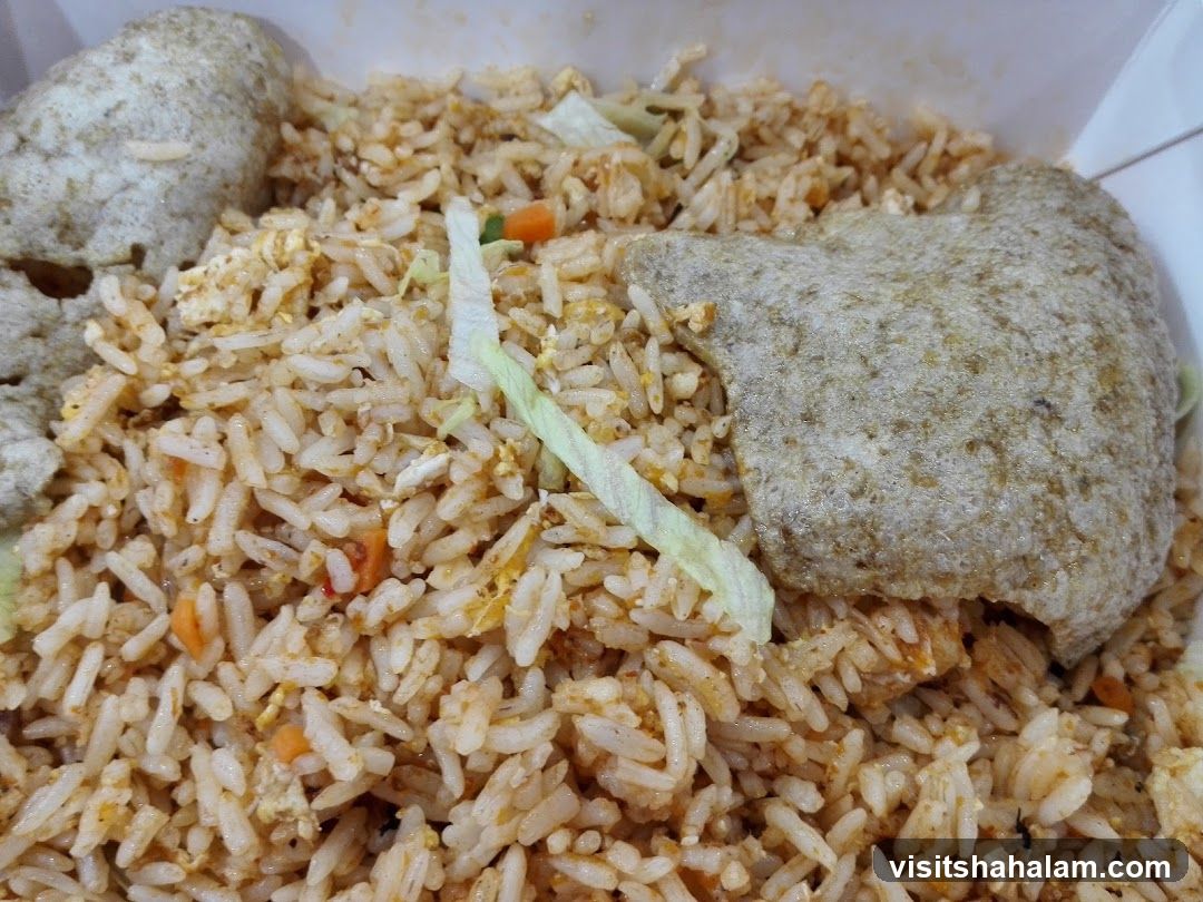 Fried Rice with Crackers