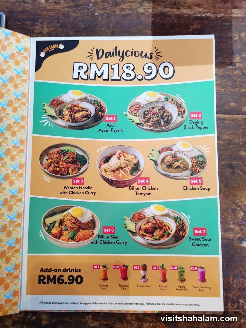 Dailycious Menu