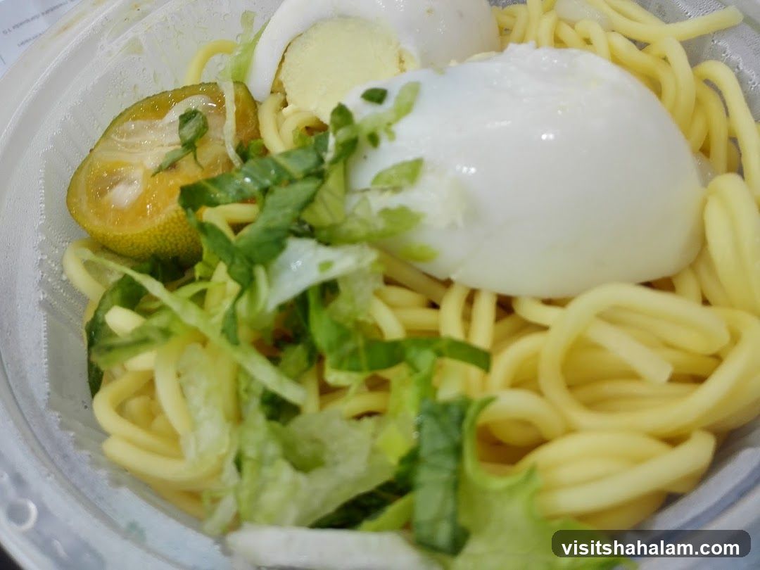 Noodle Dish with Egg and Lime