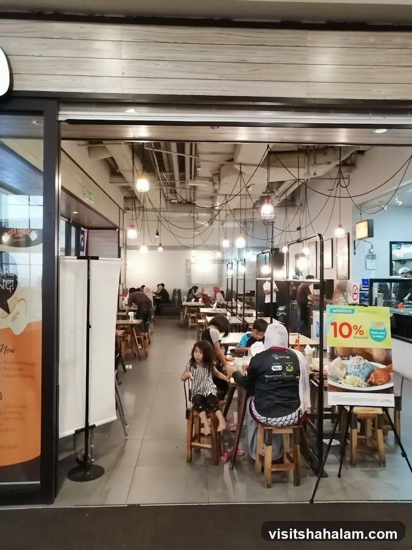 Restaurant Interior with Diners