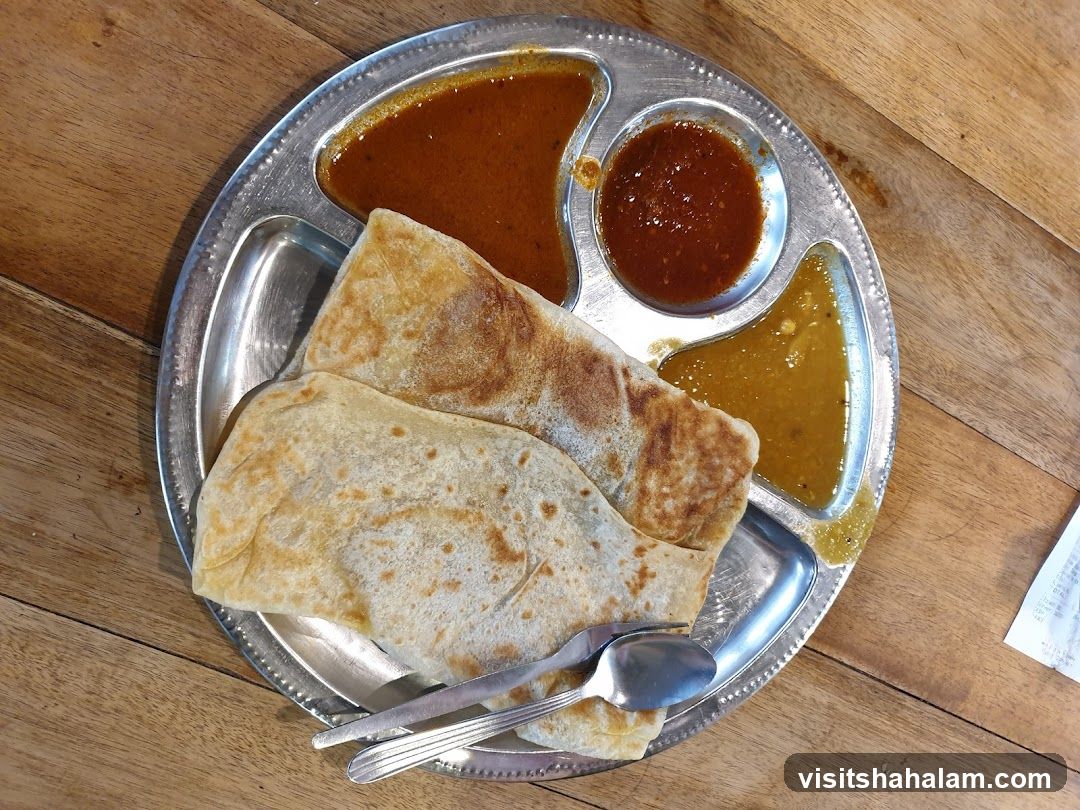 Roti Canai with Curries