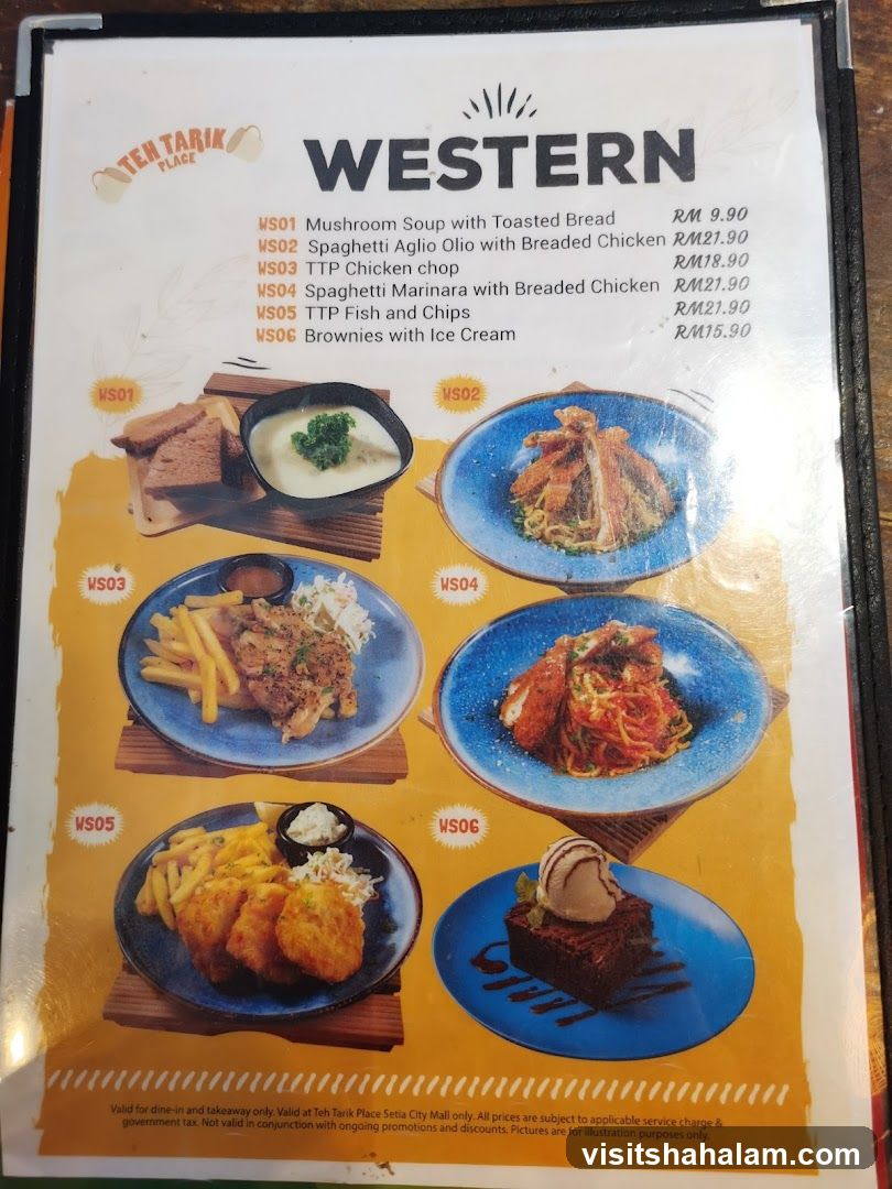 Western Menu