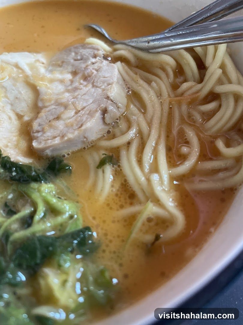 Ramen Noodles with Pork and Greens