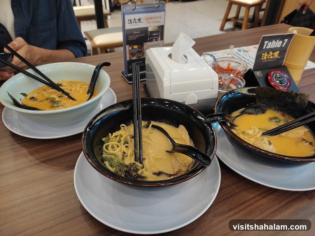 Ramen Bowls on Table