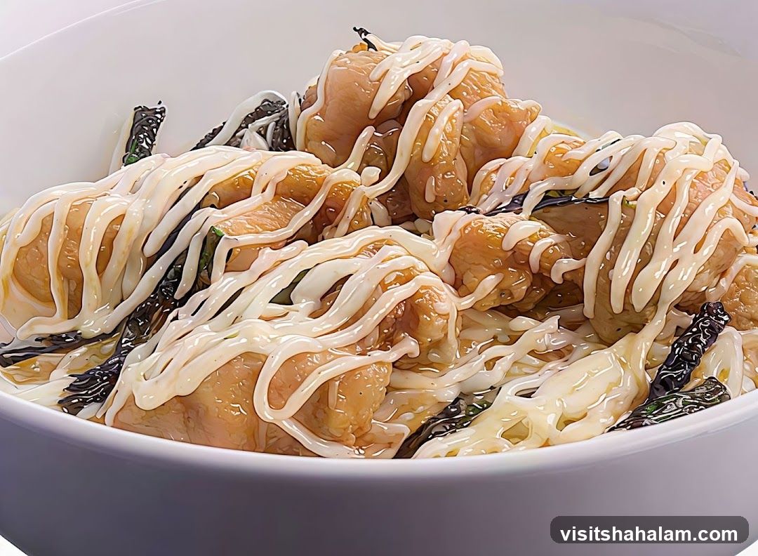 Chicken with Mayo and Seaweed
