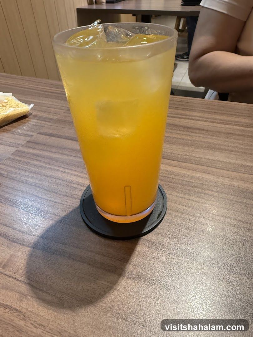 Orange Drink with Ice