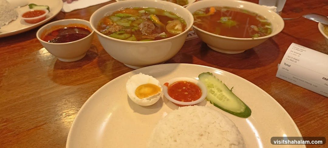 Meal with Soup and Rice
