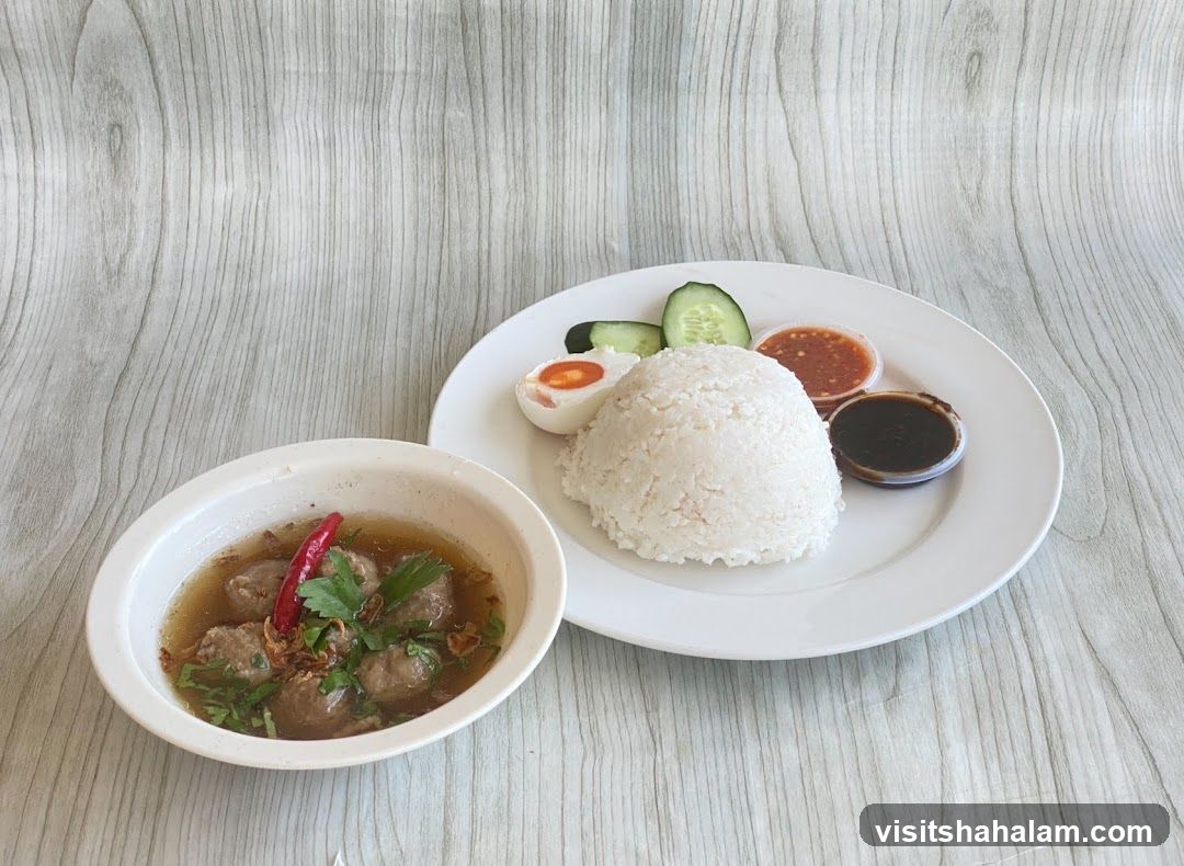 Meatball Soup with Rice