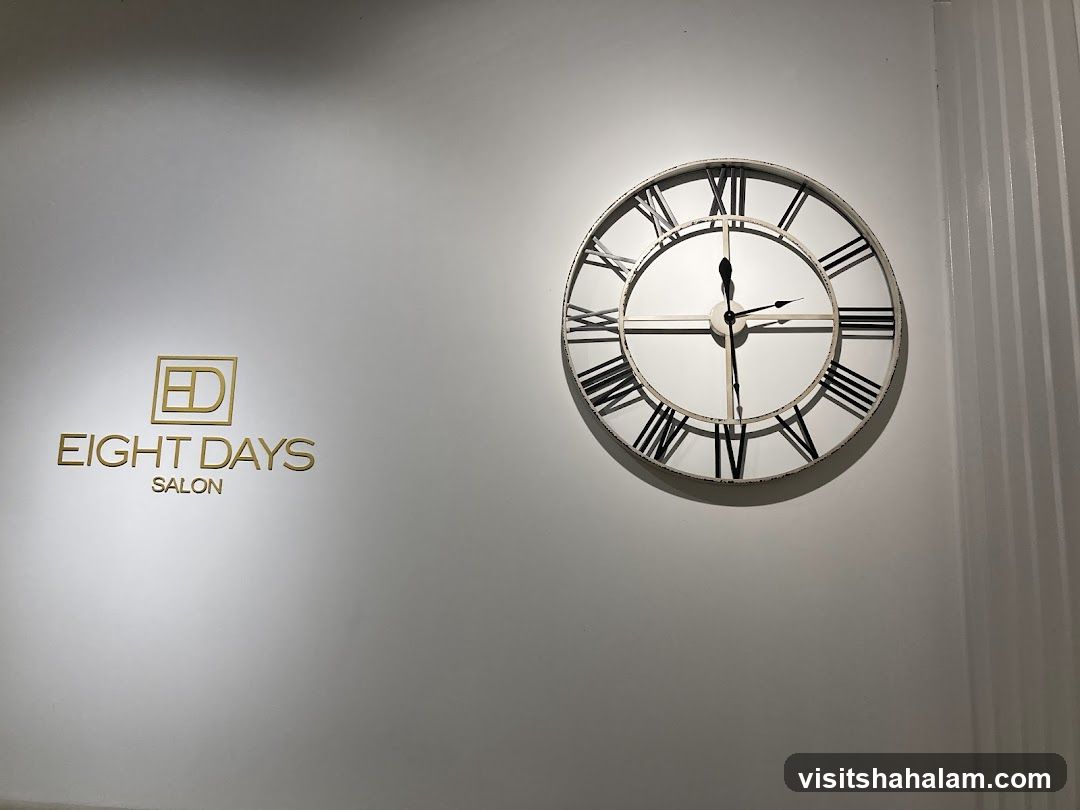 Salon Interior with Clock