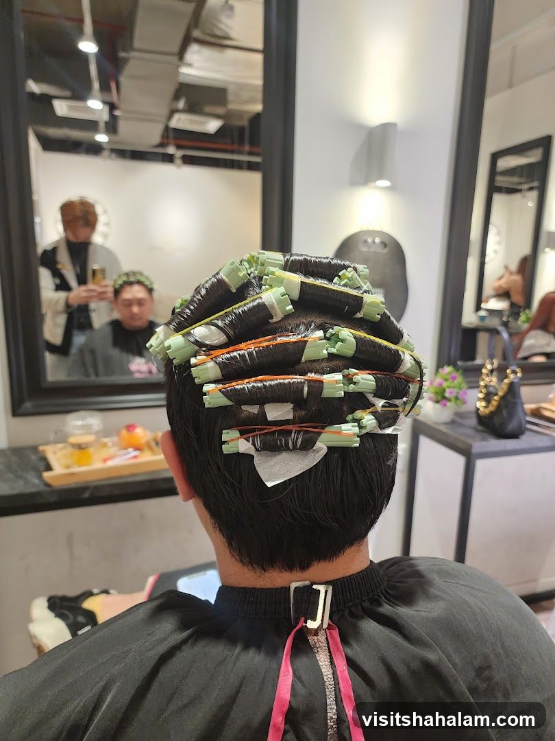 Hair Perming Process
