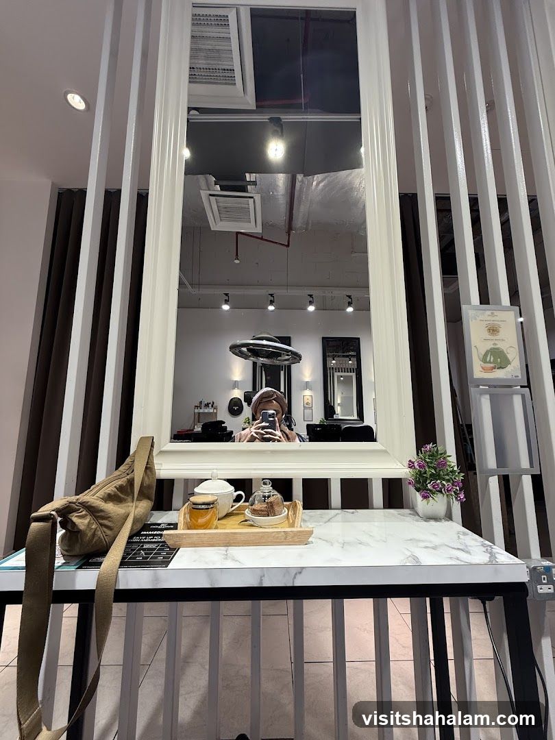 Salon Waiting Area with Refreshments