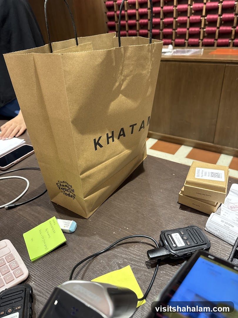 Shopping Bag and Items on Table