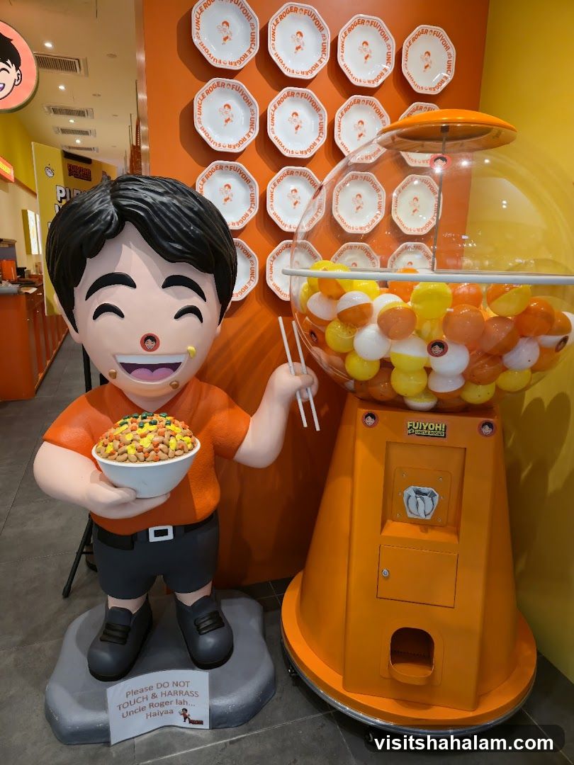 Uncle Roger Statue and Gumball Machine
