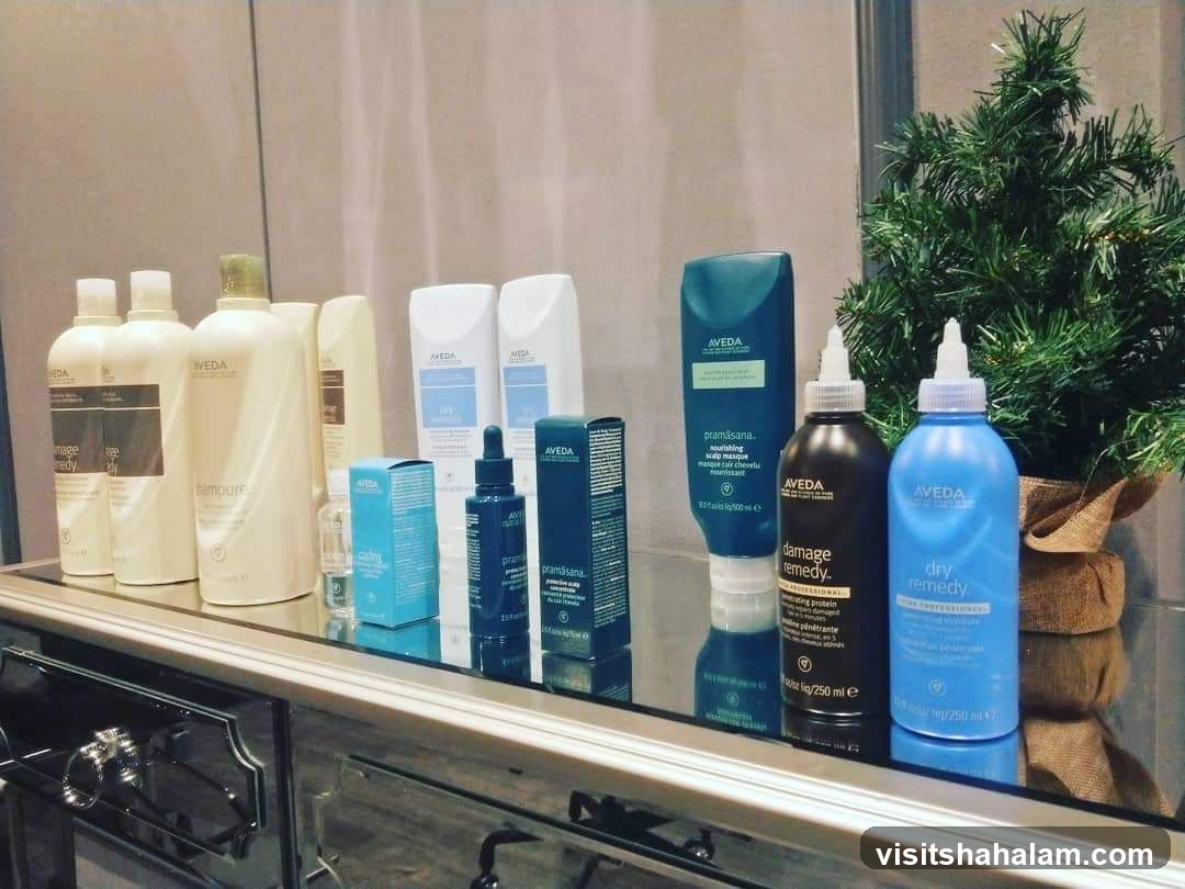 Aveda Hair Products Display