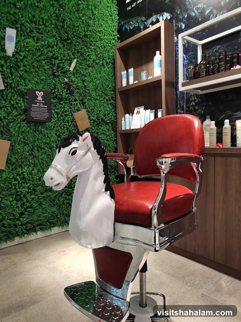 Barber Chair with Horse Head