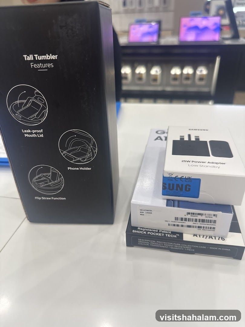 Samsung Accessories and Tumbler