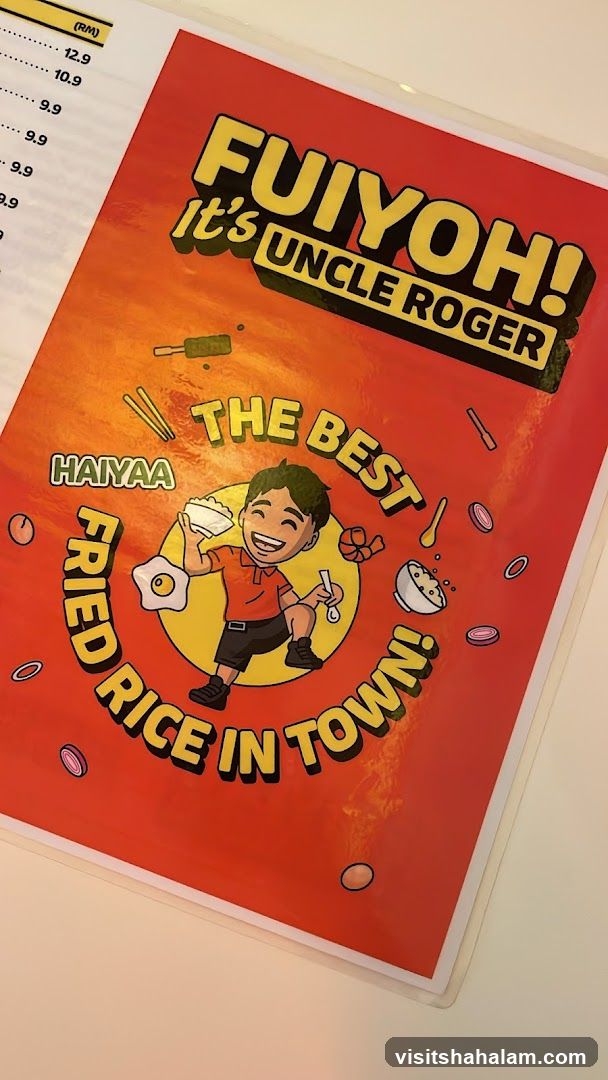 Uncle Roger Menu