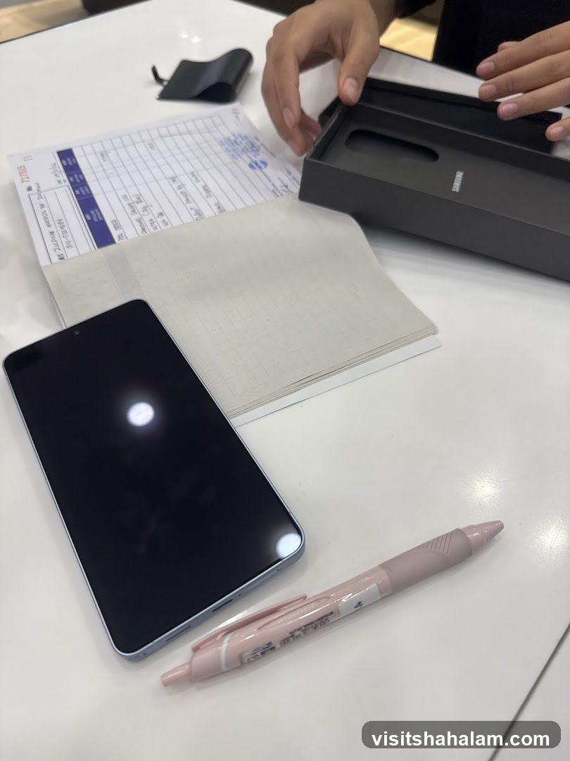 Unboxing a new phone