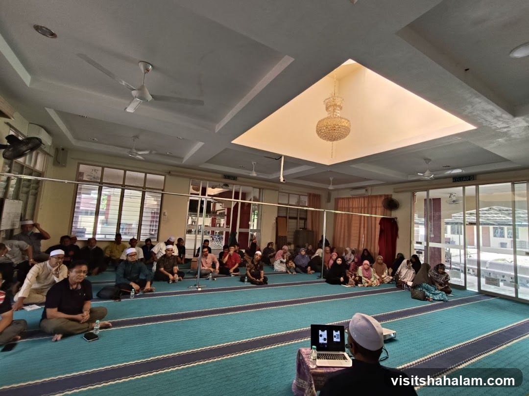 People gathered for a presentation