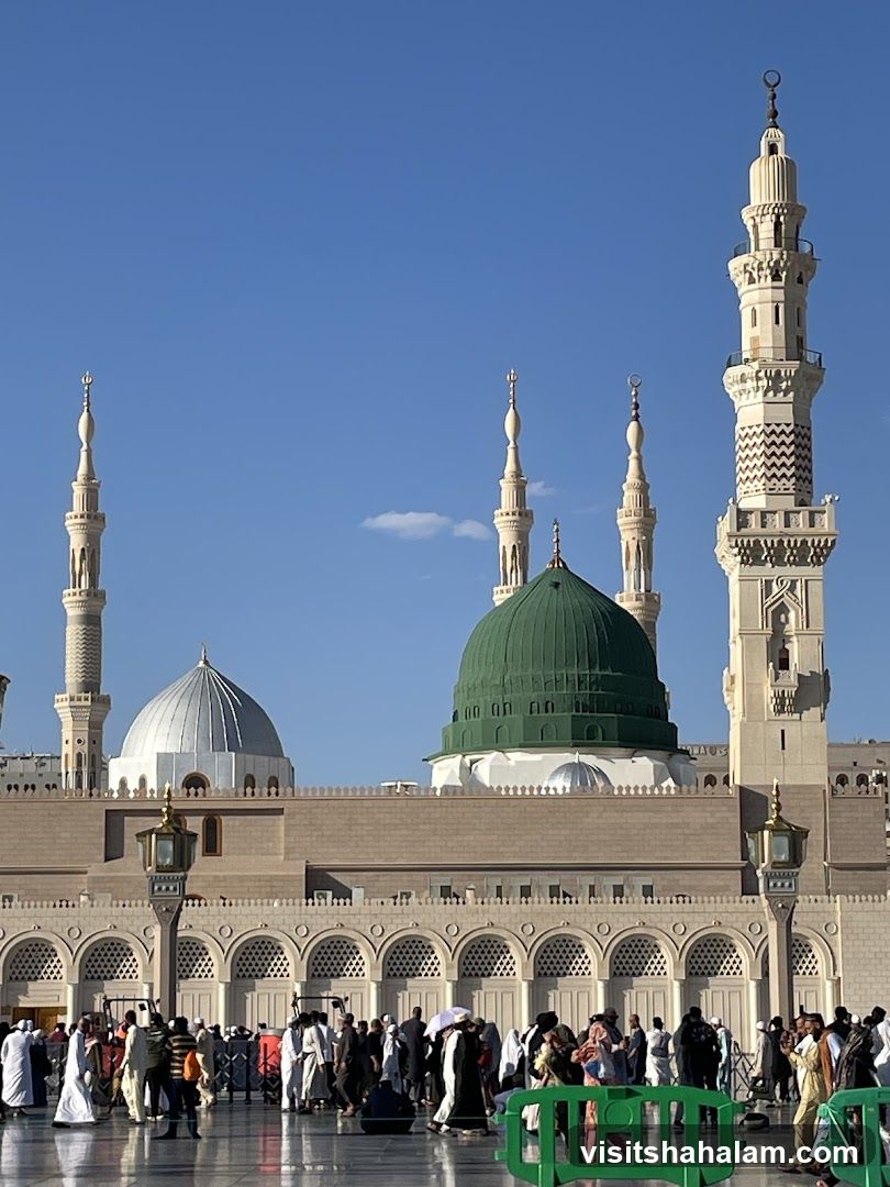 Mosque with Minarets and Domes