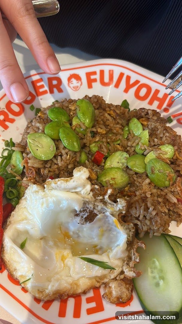 Fried Rice with Stink Beans and Fried Egg