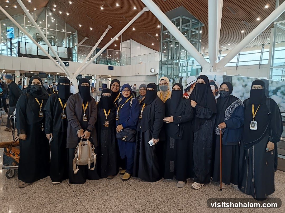 Group of women at airport