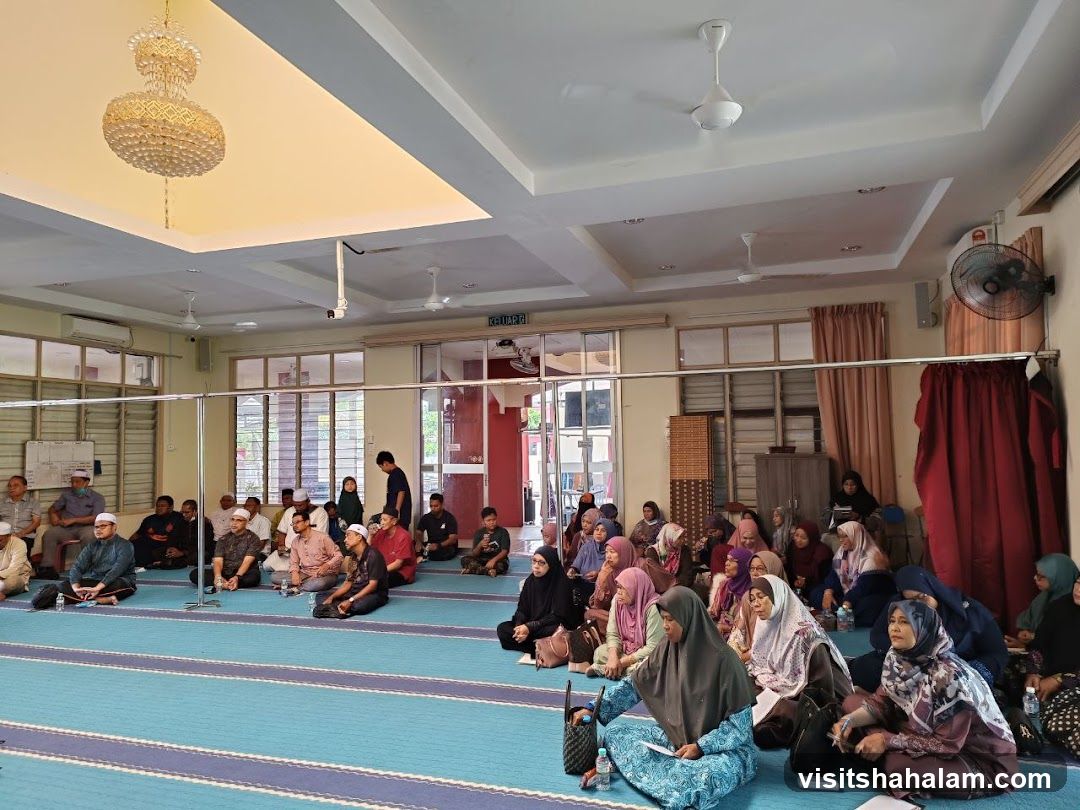 People gathered in a room