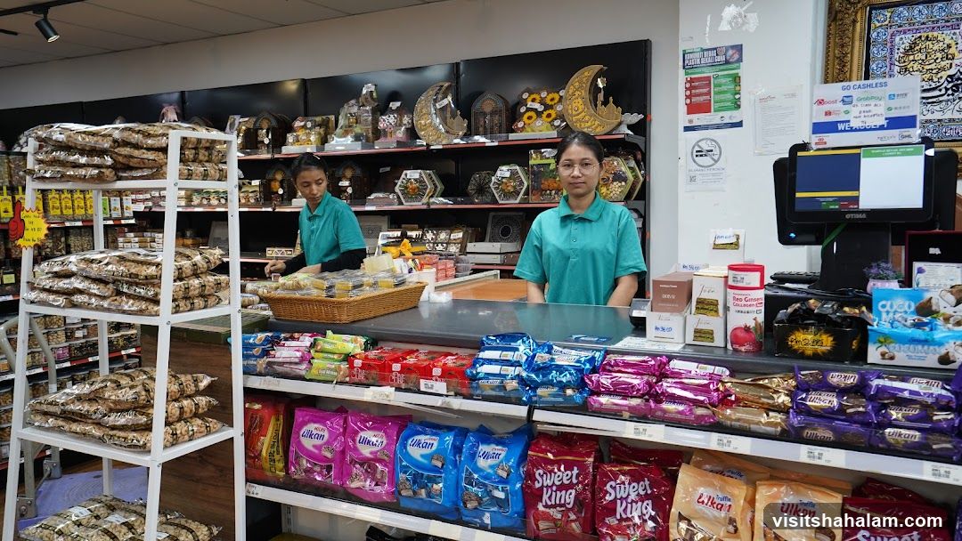 Store Interior with Staff and Products