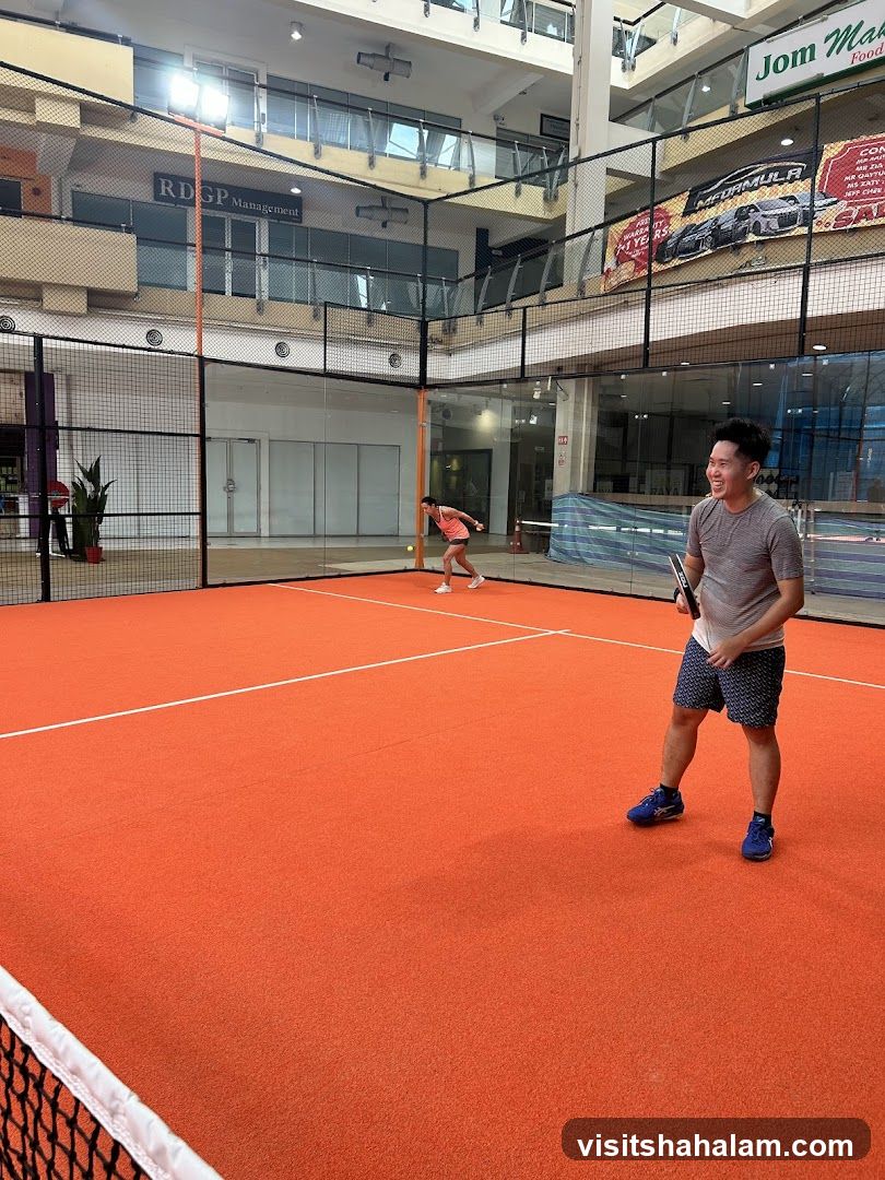 People playing padel