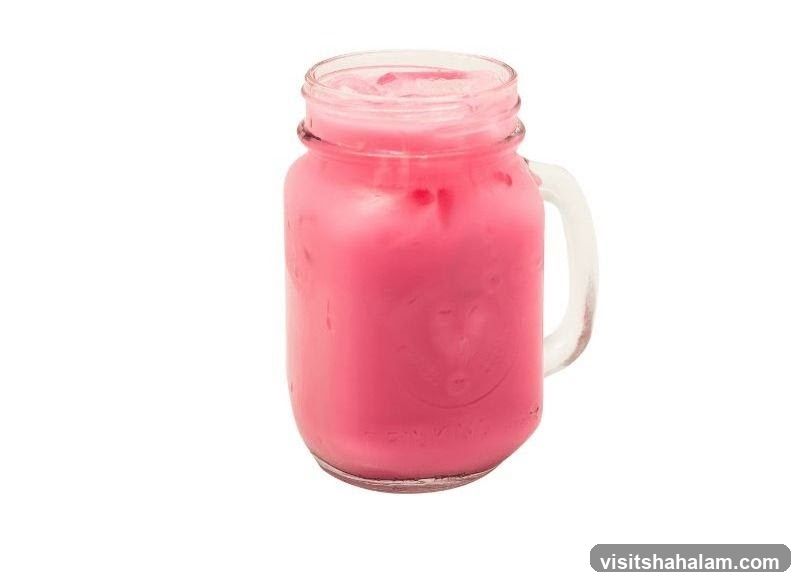 Pink Drink in a Mason Jar