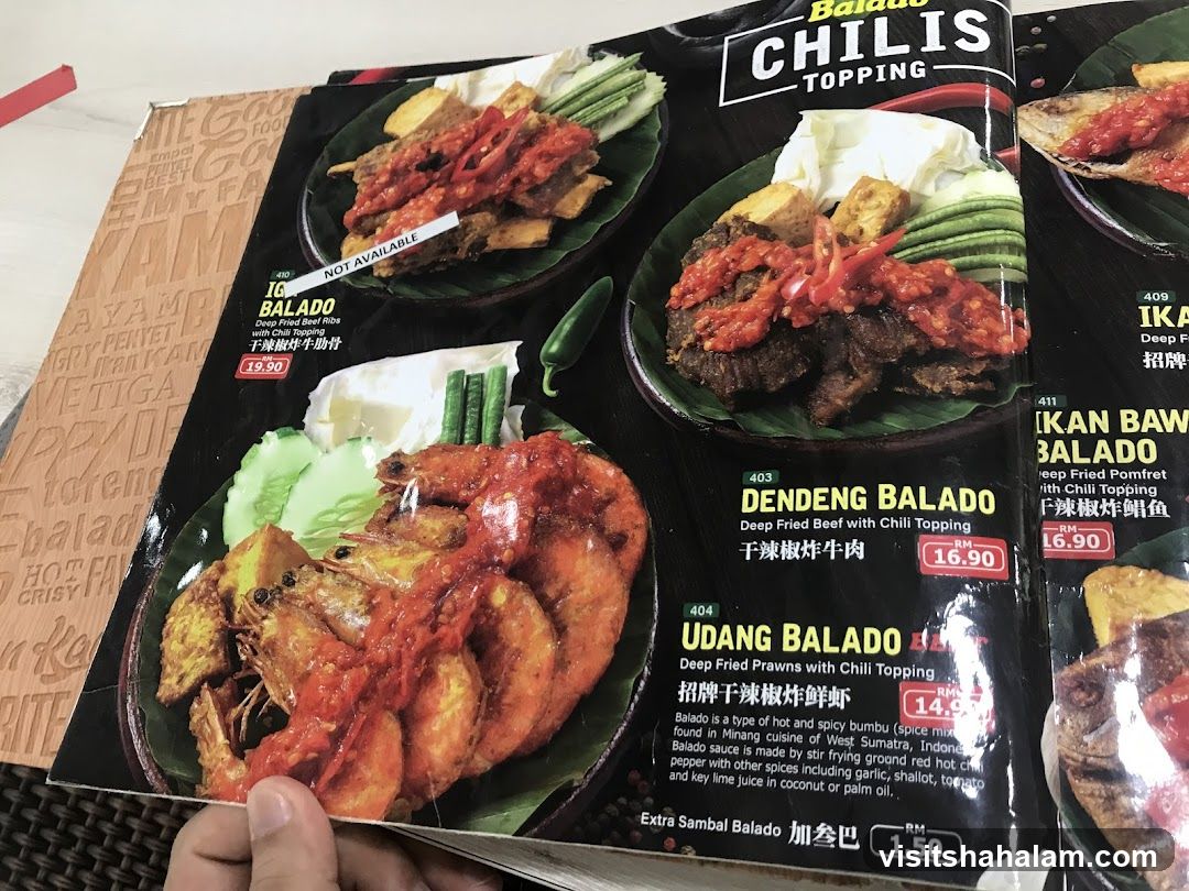 Balado Chilis Topping