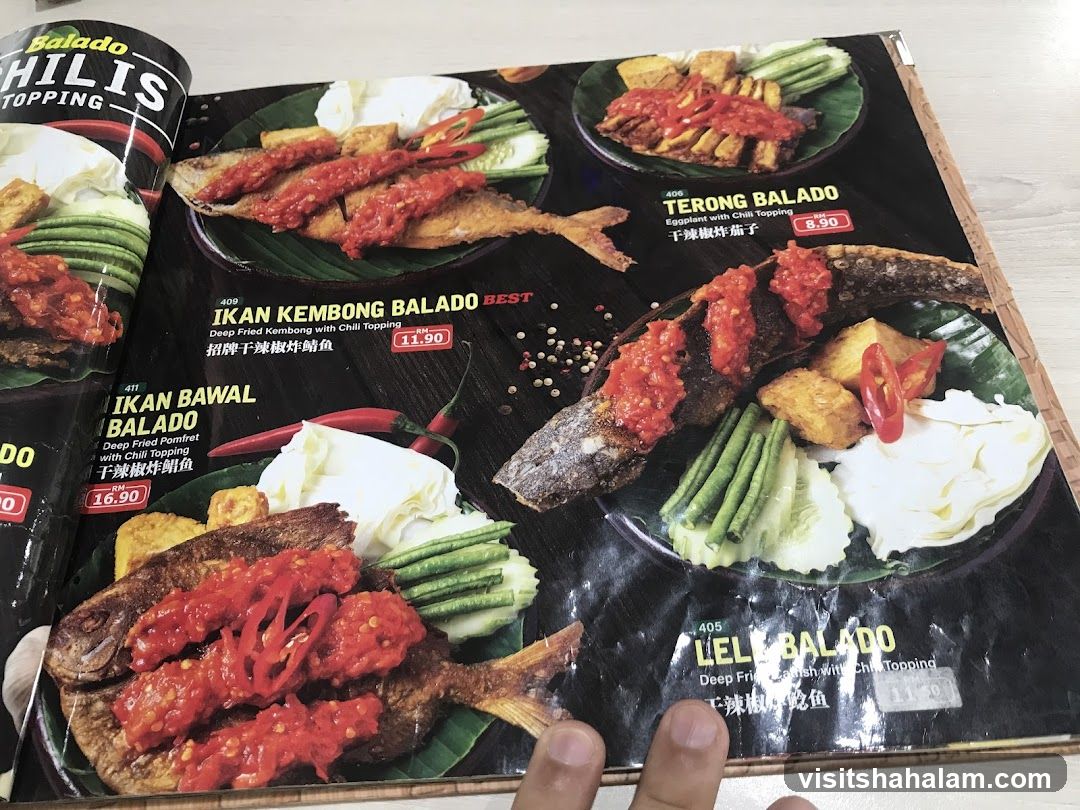 Balado Topping Menu
