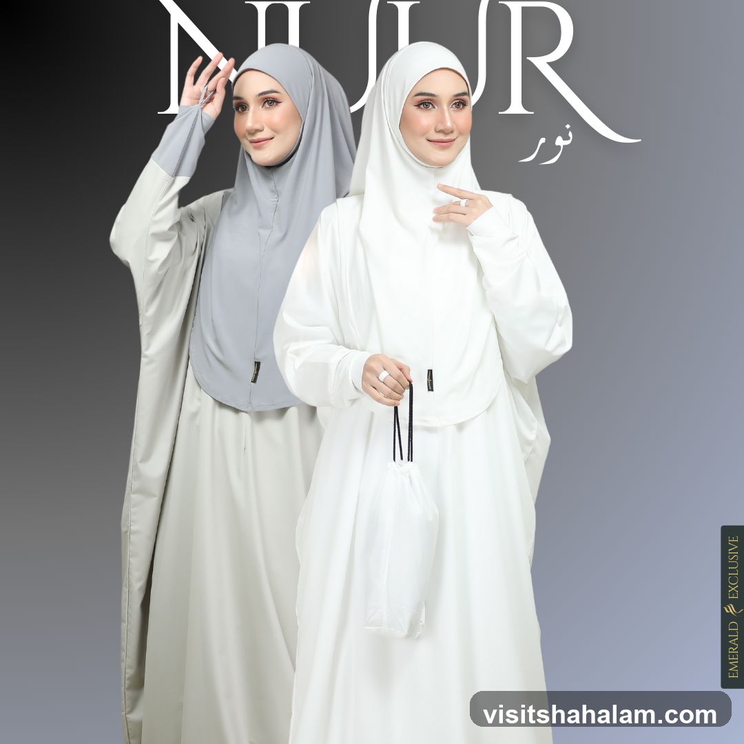 Two women in modest Islamic attire