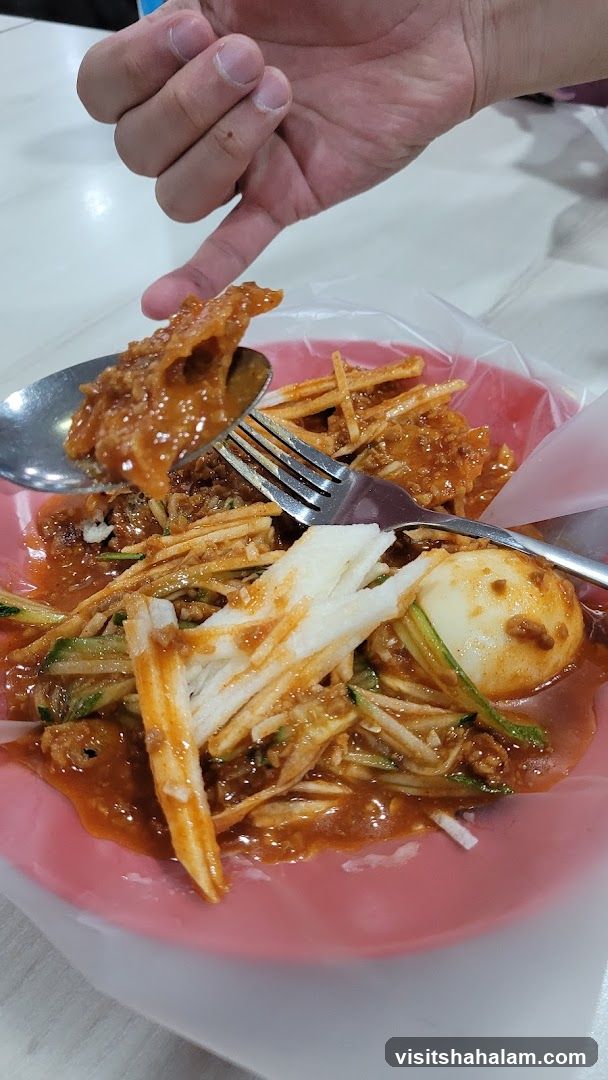 Rojak with Hard-Boiled Egg