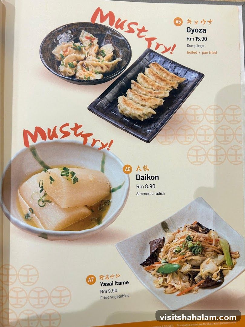Japanese Menu Items
