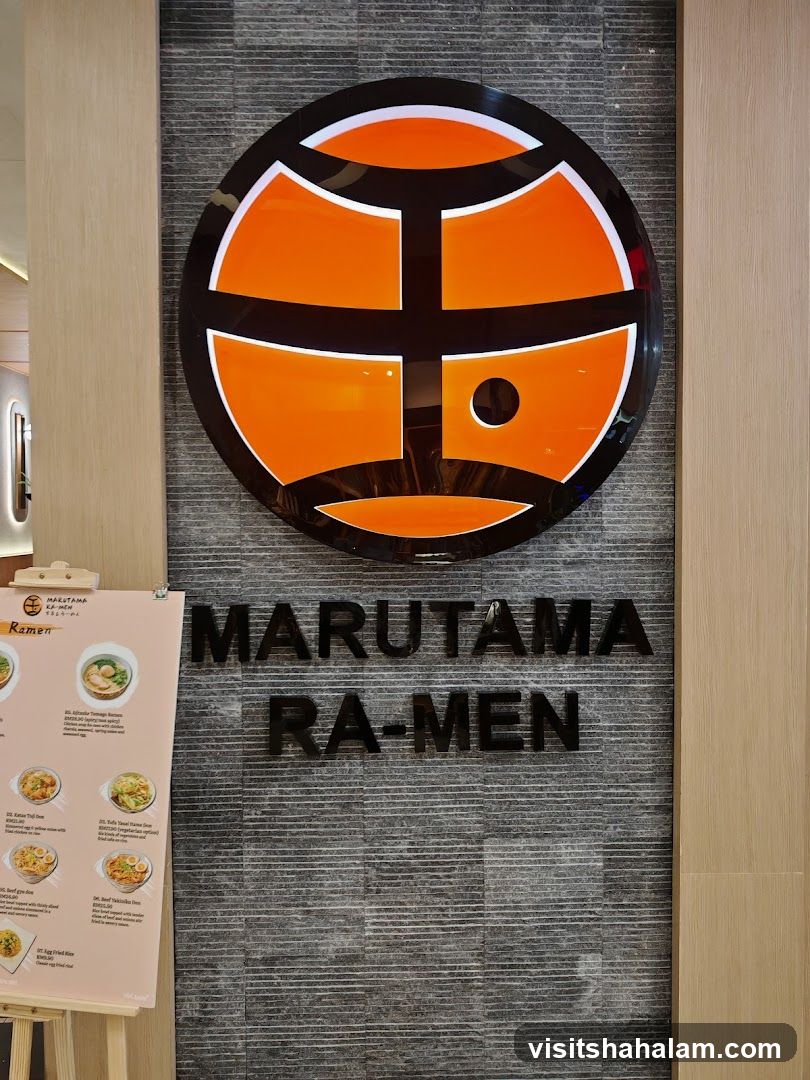 Marutama Ramen Menu