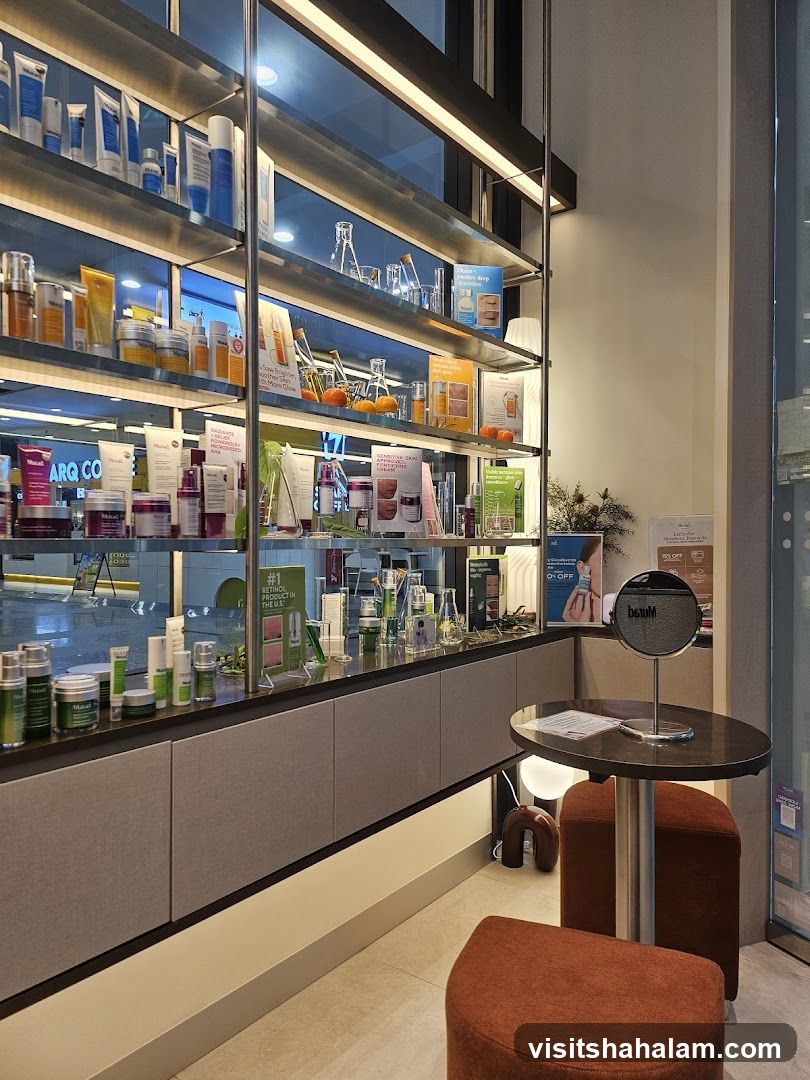Skincare Products Display