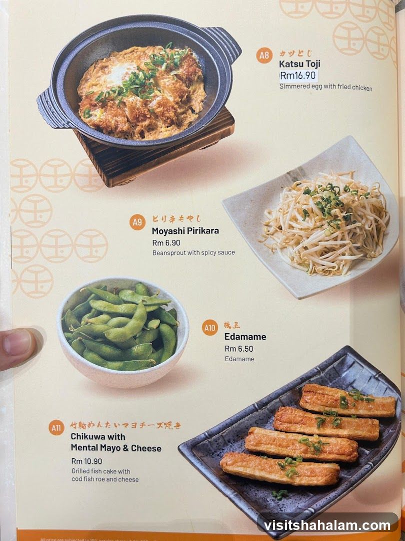 Japanese Menu Items