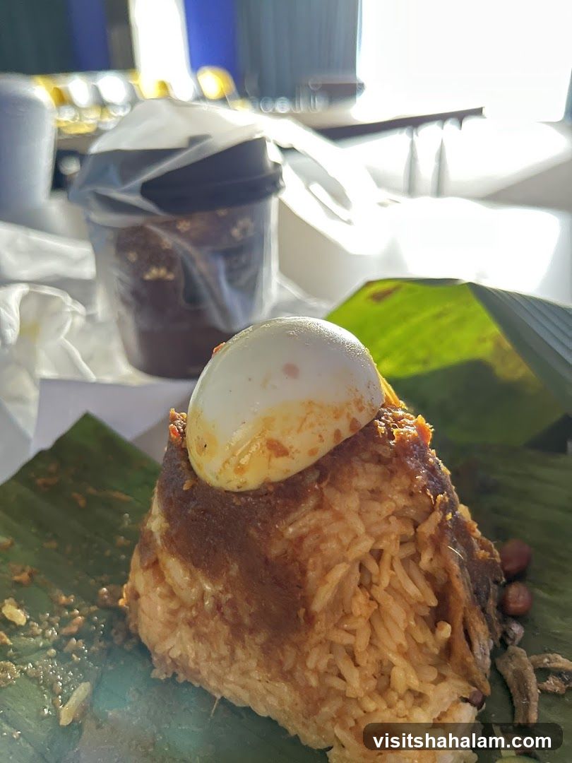 Nasi Lemak with Egg