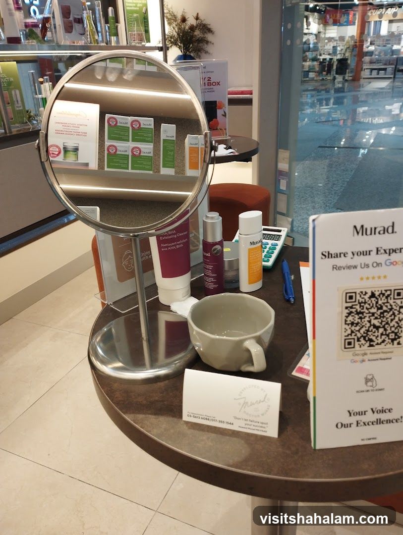 Skincare Products Display