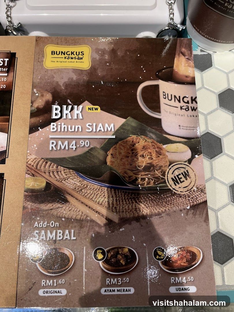BUNGKUS KAWKAW Menu