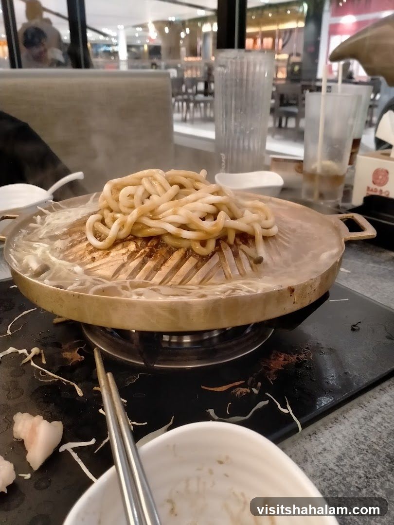 BBQ Grill with Noodles