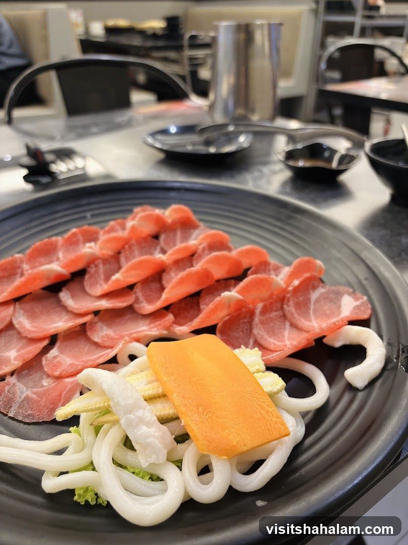 Sliced Meat and Vegetables