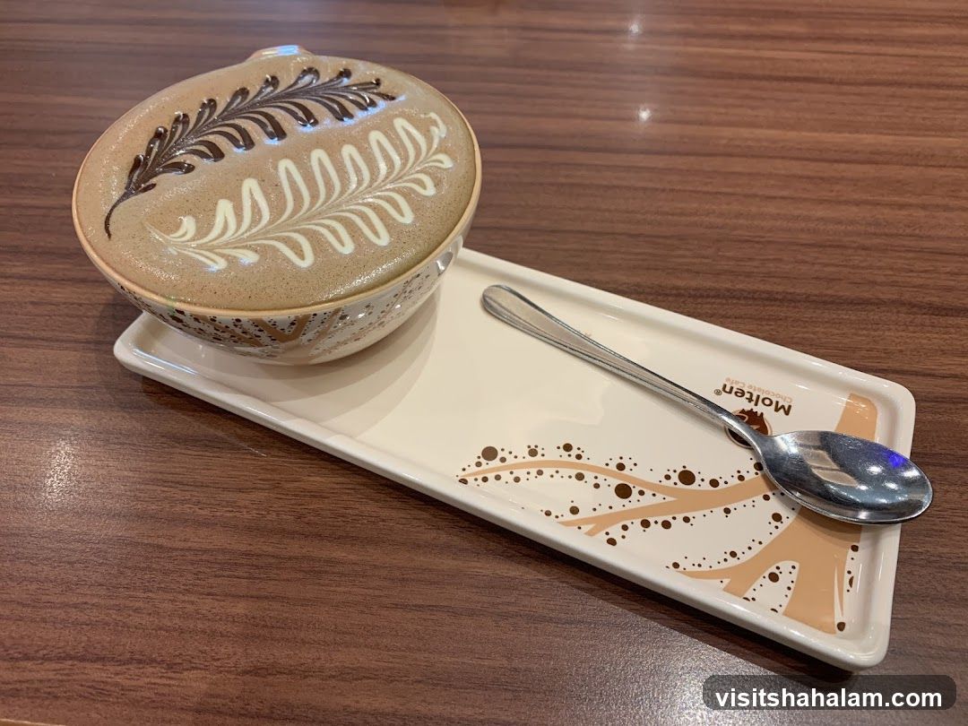 Latte with Chocolate Art
