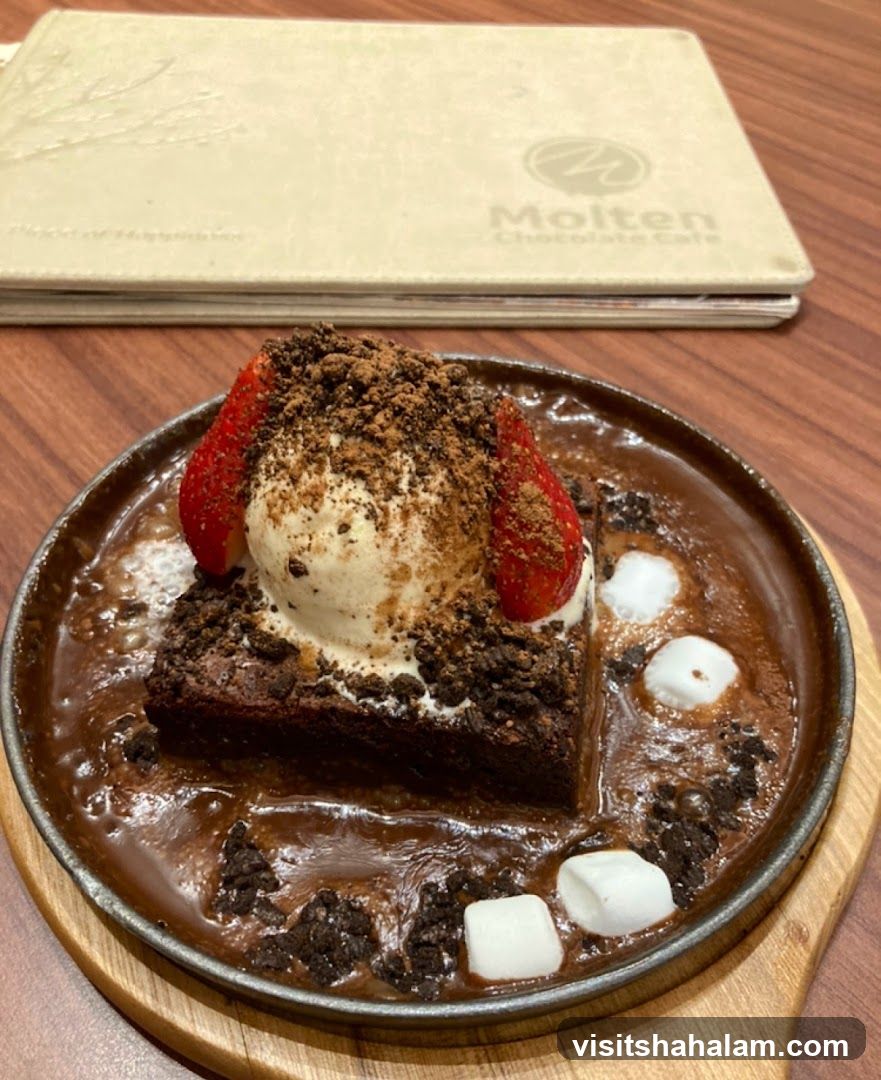 Molten Chocolate Brownie